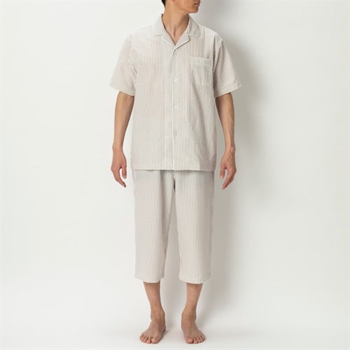 COOLサッカー半袖パジャマ メンズ トップバリュ PEACE FIT(ピースフィット)(ウスチャ-XL)