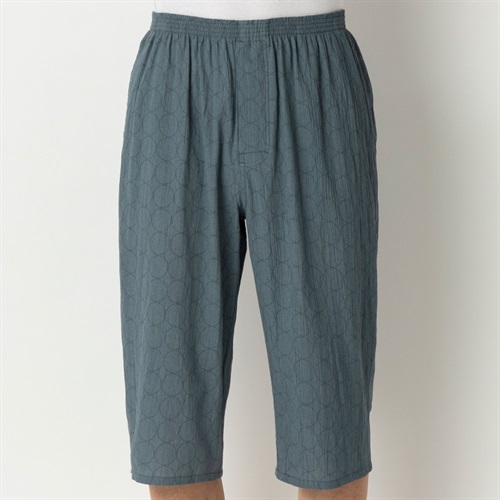 肌につきにくい前あき楊柳ステテコ メンズ トップバリュ PEACE FIT(ピースフィット)(ウスグレー-XL)