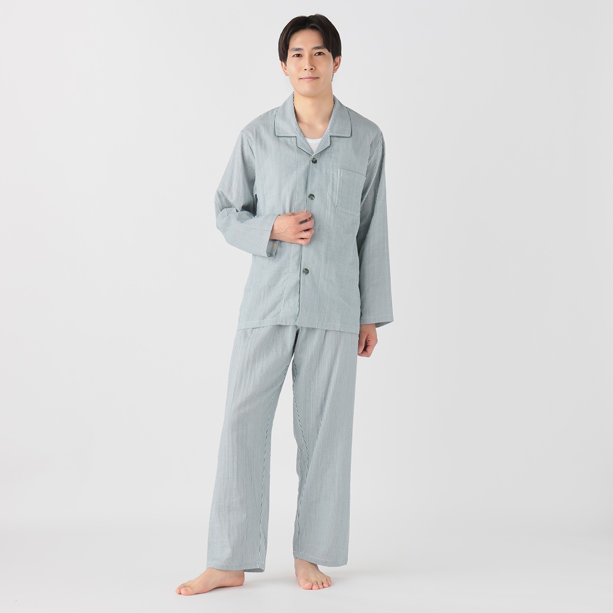 GUNZE(グンゼ) 着脱らくらくサポート Wガーゼマジックテープシャツ