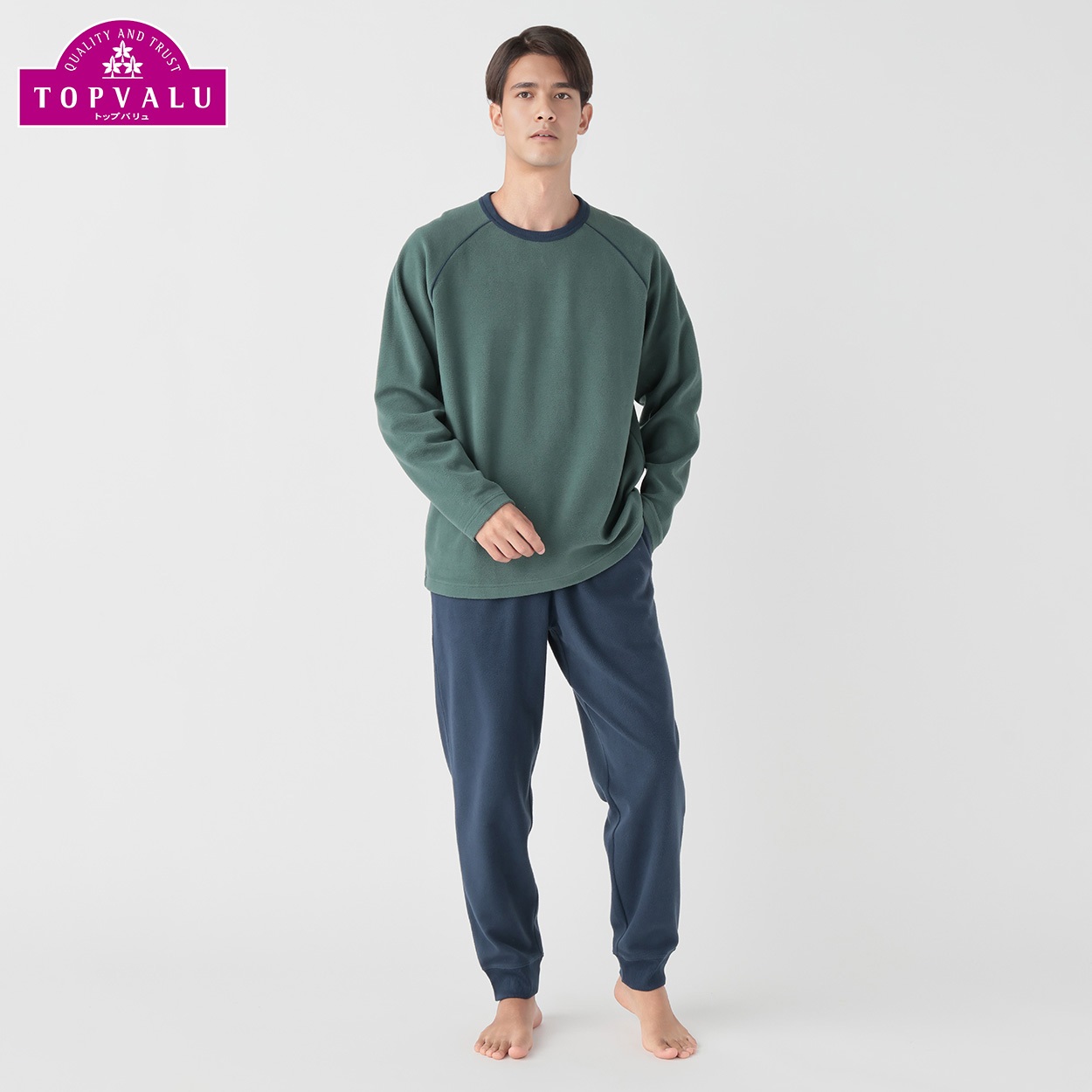 肌側コットン マシュマロンルームセット メンズ トップバリュ PEACE