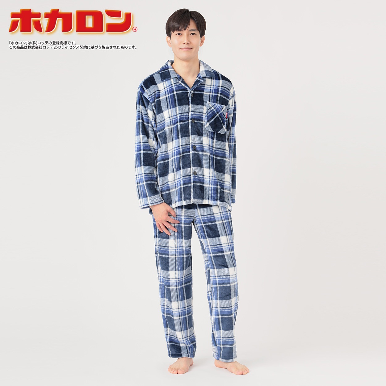 パジャマ ミンクフリース大格子 メンズ | イオンスタイルオンライン