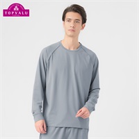 EXセリアント ウェア ルームウエア（ルーム長袖Tシャツ） メンズ トップバリュ CELLIANT(セリアント)(ウスグレー-M)