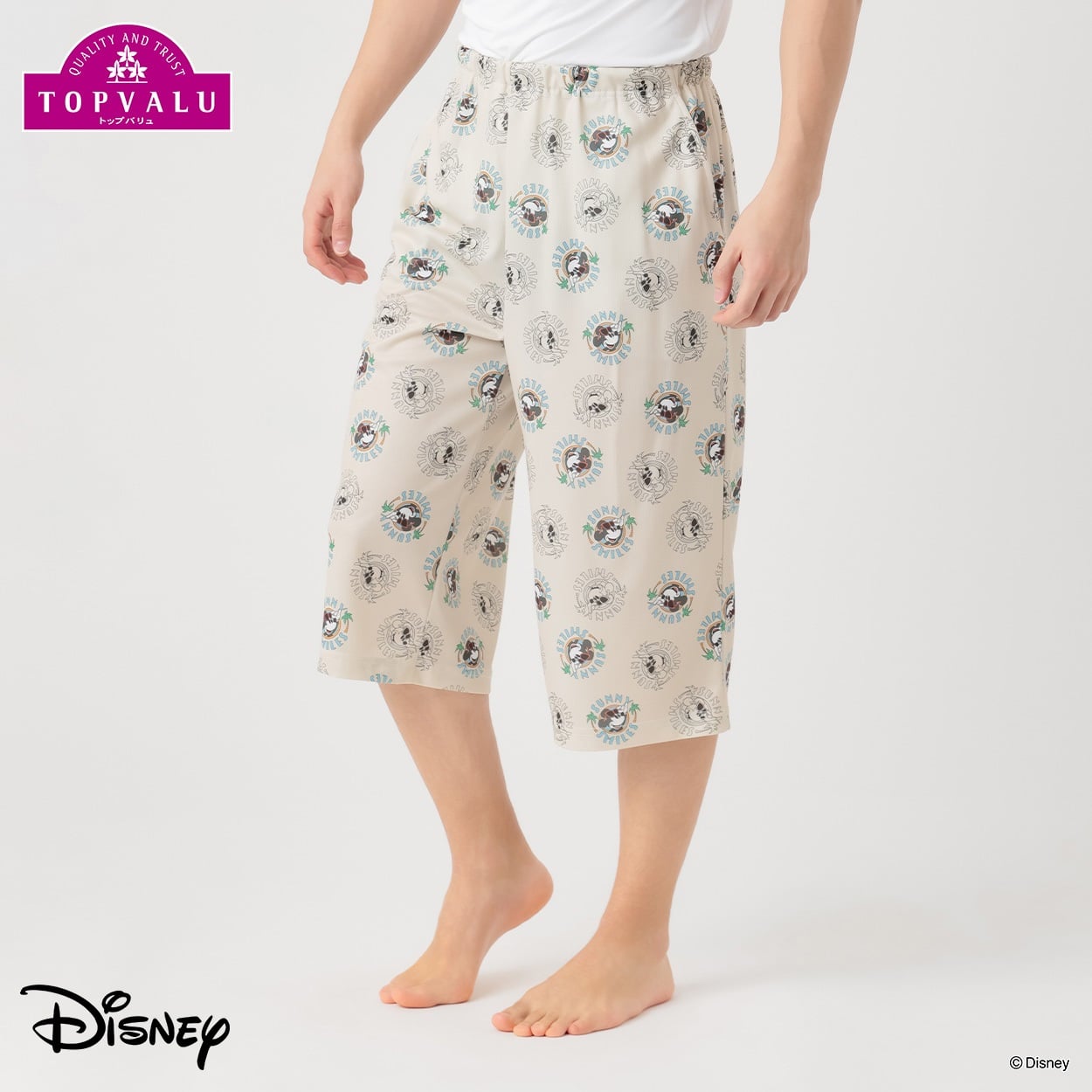 前とじプリントステテコ ディズニーキャラクター メンズ(ウスチャ-2XL)