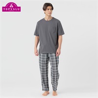 上下異素材ルームセット メンズ トップバリュ PEACE FIT(ピースフィット)(チャコ－ルグレ－-M)