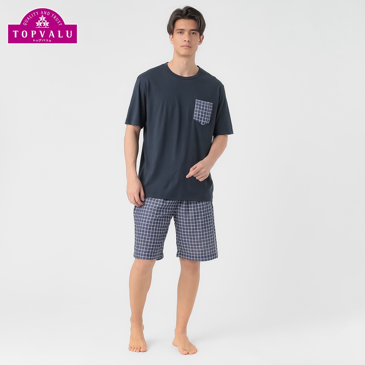 上下異素材ルームセット メンズ トップバリュ PEACE FIT(ピースフィット)(コイアオ-XL)
