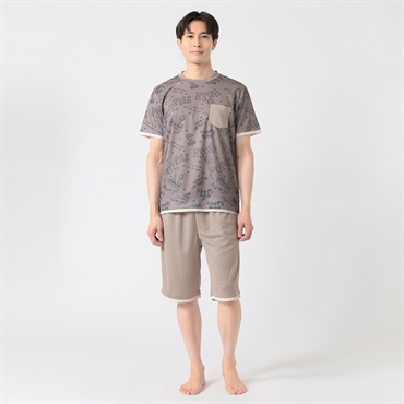 Hush Puppies(ハッシュパピー) ハニカムメッシュTスーツ吸水速乾・接触冷感 メンズ(ウスクロ-M)