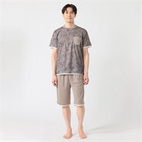 Hush Puppies(ハッシュパピー) ハニカムメッシュTスーツ吸水速乾・接触冷感 メンズ(ウスクロ-M)