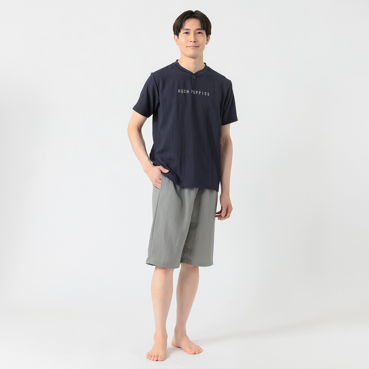 Hush Puppies(ハッシュパピー)サッカーTスーツ吸水速乾・接触冷感 メンズ(コイアオ-XL)