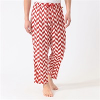 NIRMATA VACATION LONG PANTS チェック メンズ(アカ-S)