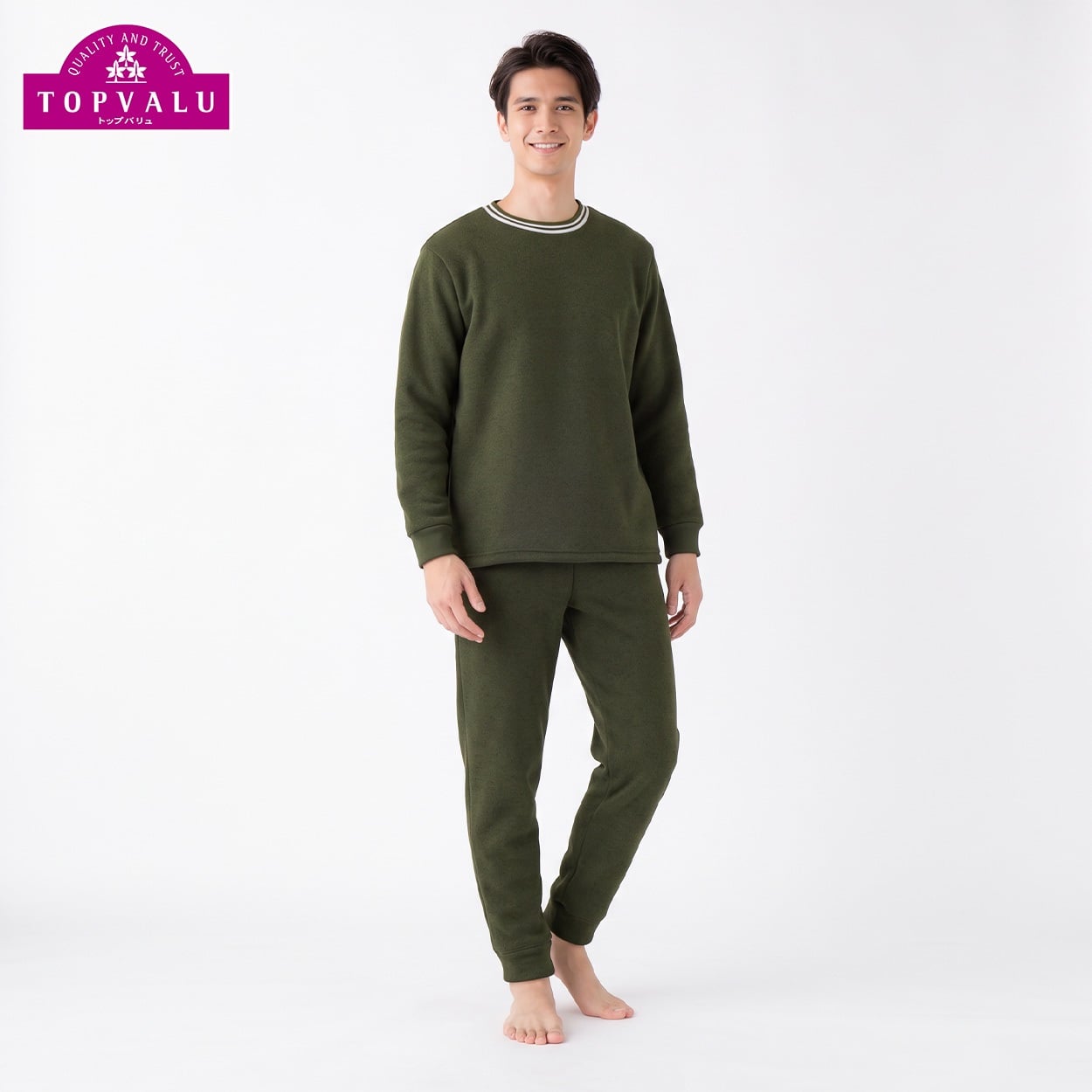 超保温ルームセット メンズ トップバリュ PEACE FIT(ピースフィット)(ミドリ-M)