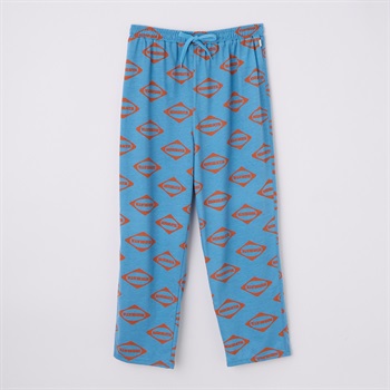 NIRMATA(ニルマータ) VACATION PANTS 9分丈ダイヤロゴ柄 (アオ-S)