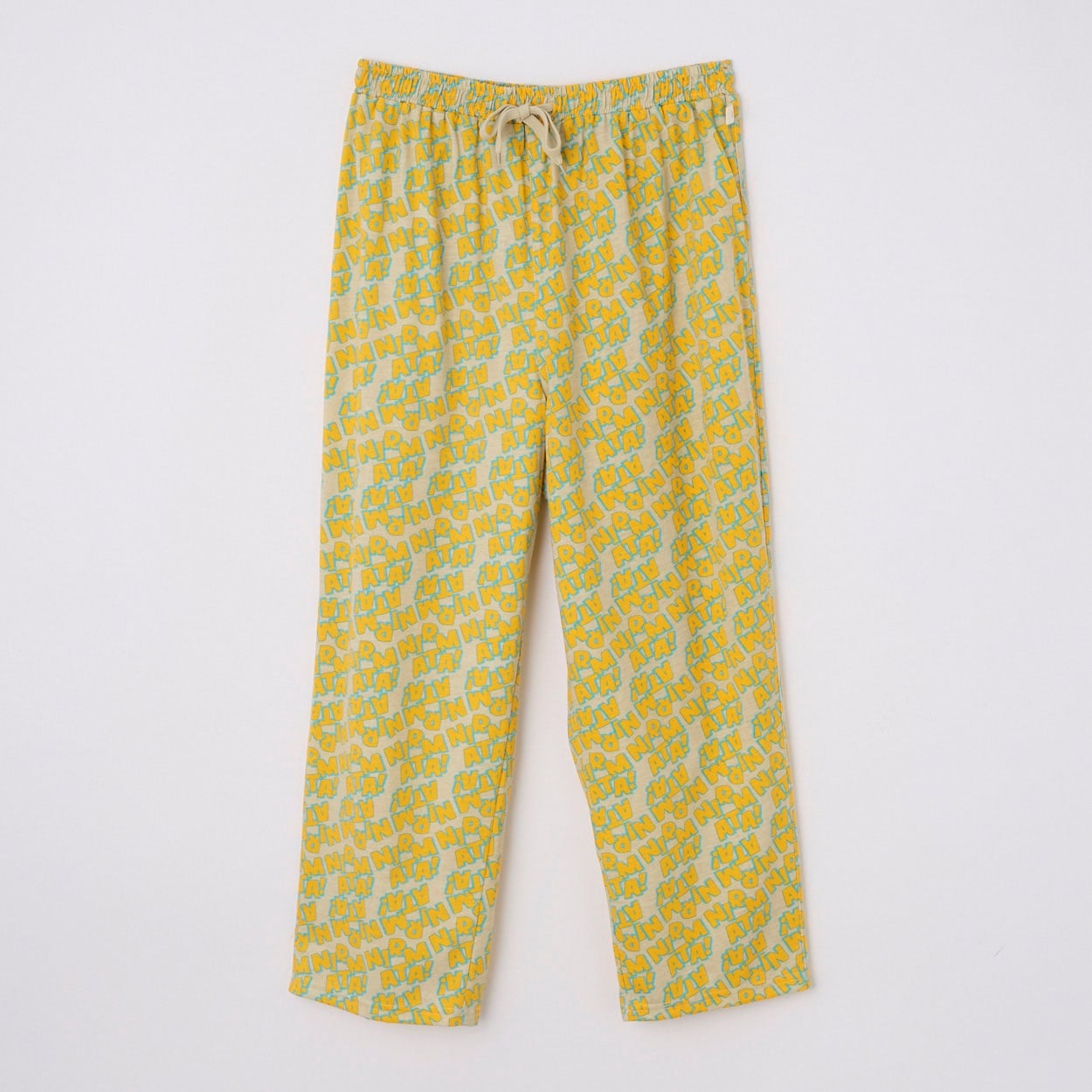 NIRMATA(ニルマータ) VACATION PANTS 9分丈3Dロゴ柄 (キイロ-XL)