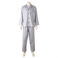 日本製サテンプリントパジャマ メンズ(Ａウスクロ-S)