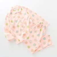 すみっコぐらし 天竺総柄シャツパジャマ(ピンク-120cm)