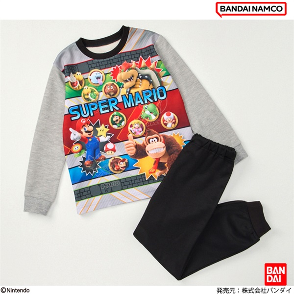 スーパーマリオ 光るパジャマ 男の子 キッズ 110cm-130cm | イオン