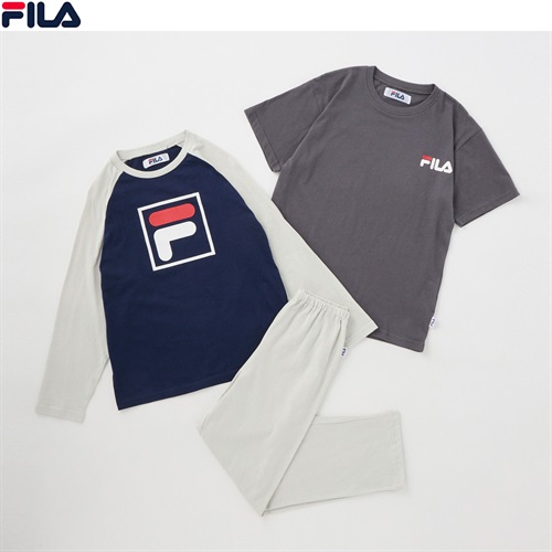FILA(フィラ) 天竺２ＴＯＰルームウェア 男の子 キッズ 140cm-160cm(ネイビー-140cm)