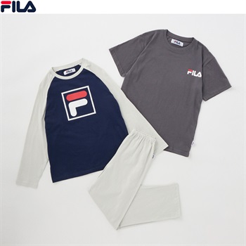 FILA(フィラ) 天竺２ＴＯＰルームウェア 男の子 キッズ 140cm-160cm(ネイビー-140cm)