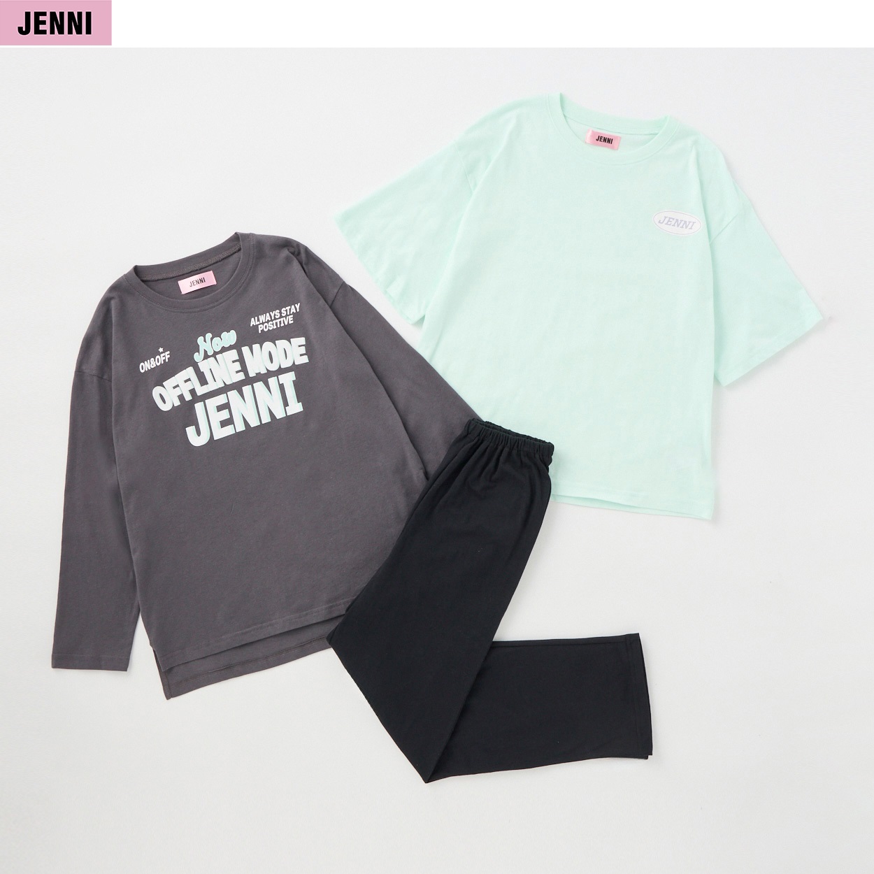 JENNI(ジェニィ) 天竺２ＴＯＰルームウェア 女の子 キッズ 140cm-160cm(ブラウン-140cm)