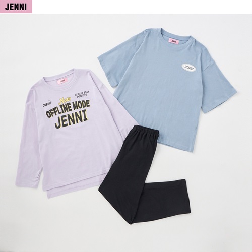 JENNI(ジェニィ) 天竺２ＴＯＰルームウェア 女の子 キッズ 140cm-160cm(ラベンダー-140cm)