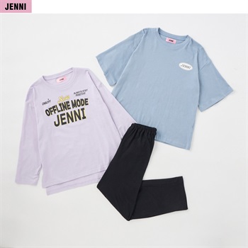 JENNI(ジェニィ) 天竺２ＴＯＰルームウェア 女の子 キッズ 140cm-160cm(ラベンダー-140cm)