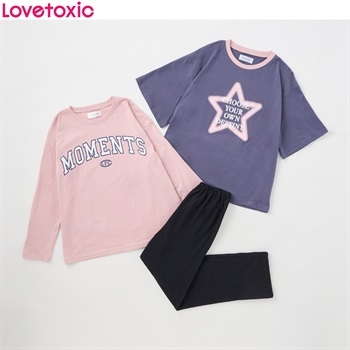 Lovetoxic(ラブトキシック) 天竺２ＴＯＰルームウェア 女の子 キッズ 140cm-160cm(ピンク-140cm)