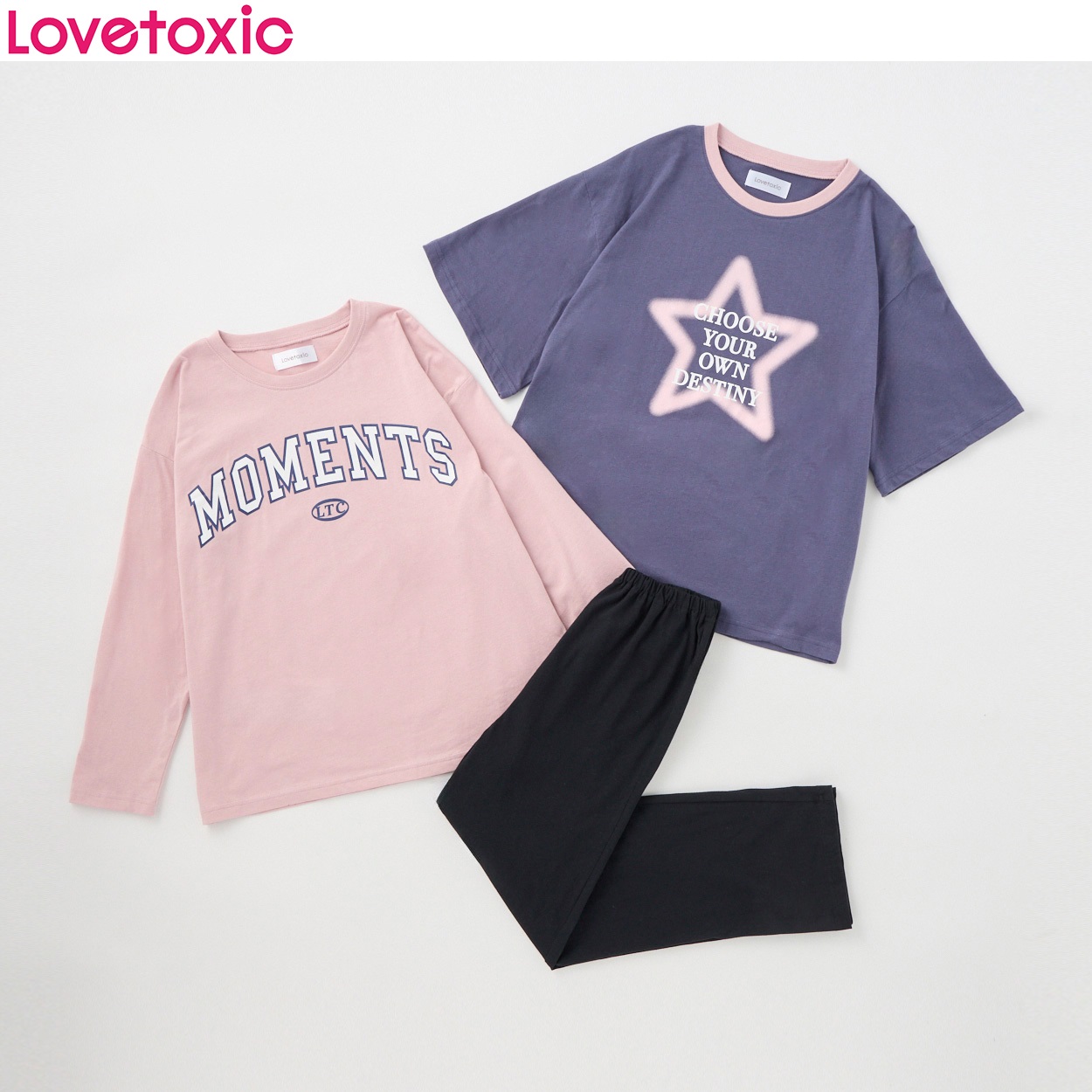 Lovetoxic(ラブトキシック) 天竺２ＴＯＰルームウェア 女の子 キッズ 140cm-160cm(ピンク-160cm)