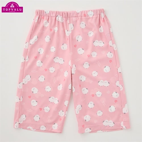 ピースフィットクール キッズステテコ７分丈パンツ 女の子 トップバリュ キッズ 110cm-130cm(ピンク-110cm)