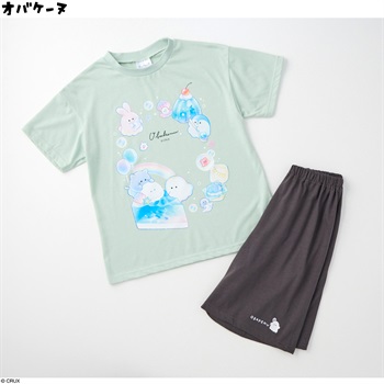 オバケーヌ 半袖ルームウエア 女の子 キッズ 110cm-130cm(ライトグリーン-130cm)