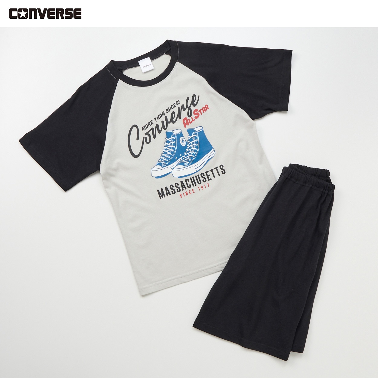CONVERSE(コンバース) 天竺ルームウェア 男の子 キッズ 140cm-160cm(グレー-160cm)