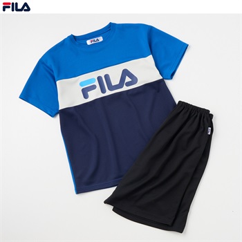 FILA(フィラ) 冷感メッシュ３段切替ルームウェア 男の子 キッズ 140cm-160cm(ブルー-140cm)