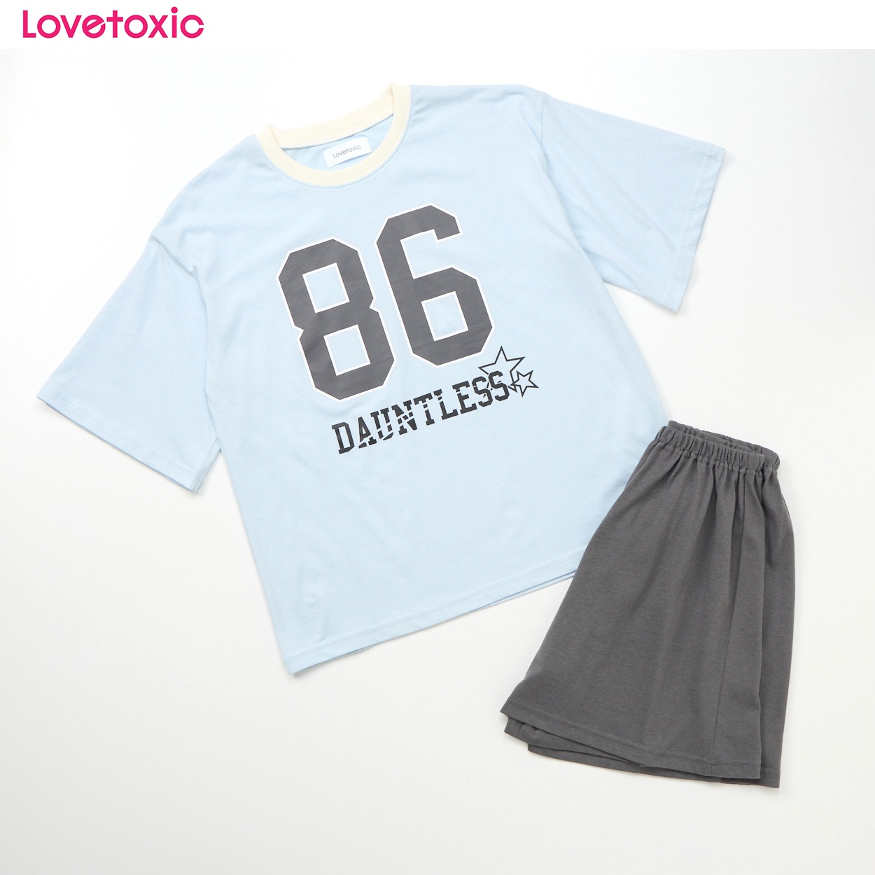 Lovetoxic(ラブトキシック) 天竺無地Tシャツルームウェア 女の子 キッズ 140cm-160cm(サックス-140cm)