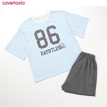 Lovetoxic(ラブトキシック) 天竺無地Tシャツルームウェア 女の子 キッズ 140cm-160cm(サックス-140cm)