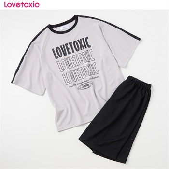 Lovetoxic(ラブトキシック) 冷感メッシュラグランルームウェア 女の子 キッズ 140cm-160cm(グレー-140cm)