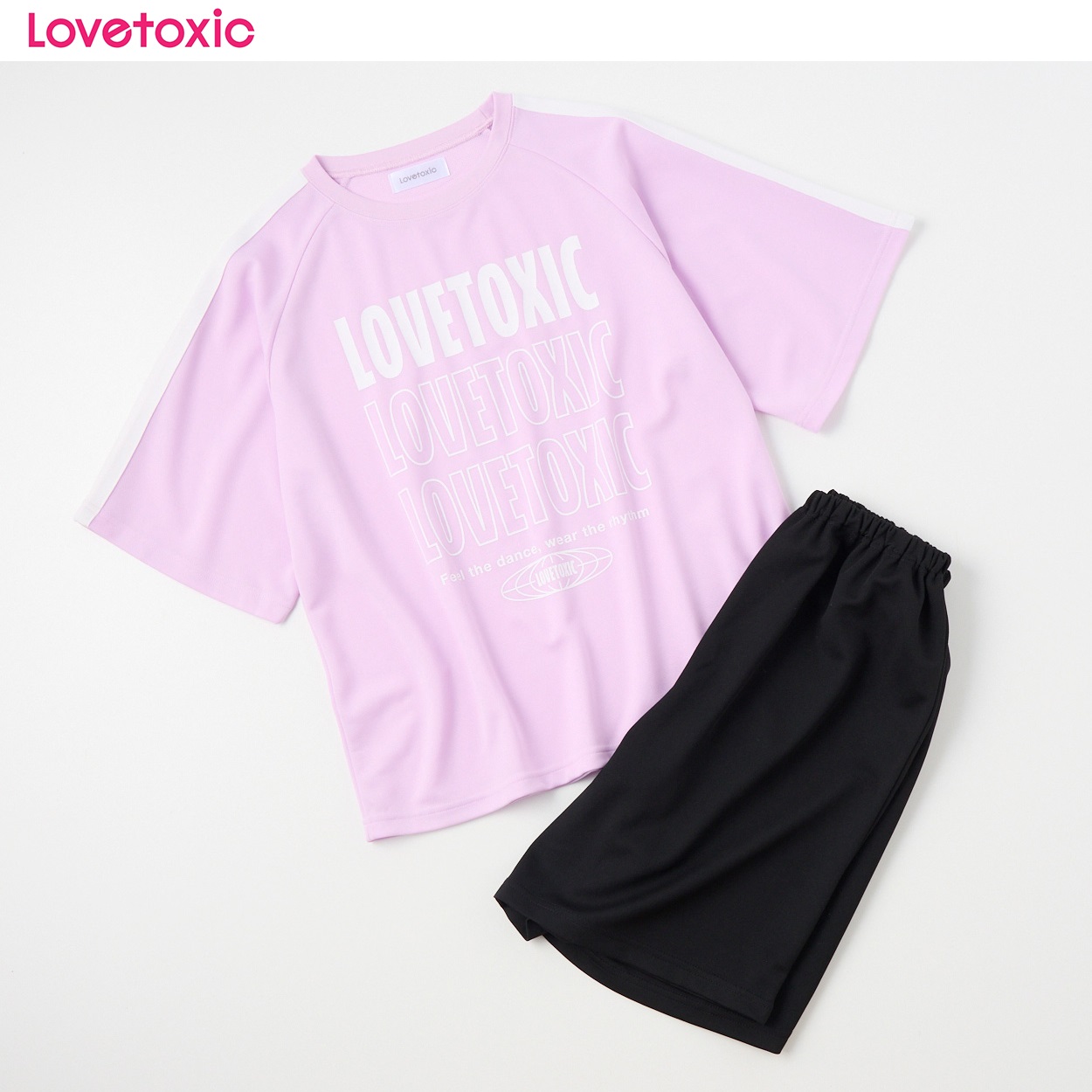 Lovetoxic(ラブトキシック) 冷感メッシュラグランルームウェア 女の子 キッズ 140cm-160cm(ラベンダー-140cm)
