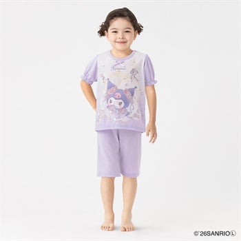 クロミ 天竺Tスーツパジャマ キッズ 女の子 110cm-130cm(ラベンダー-110cm)