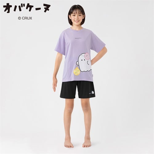 オバケーヌ お祭りパジャマ キッズ 女の子 140cm-160cm(ライトパープル-140cm)