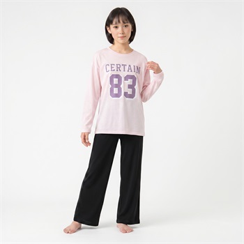 Lovetoxic(ラブトキシック) 天竺ナンバリングプリントルームウェア キッズ 女の子 140cm-160cm(ピンク-140cm)