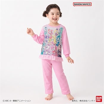 プリキュアオールスターズ 光るダンボールパジャマ キッズ 女の子 110cm-130cm(ピンク-110cm)