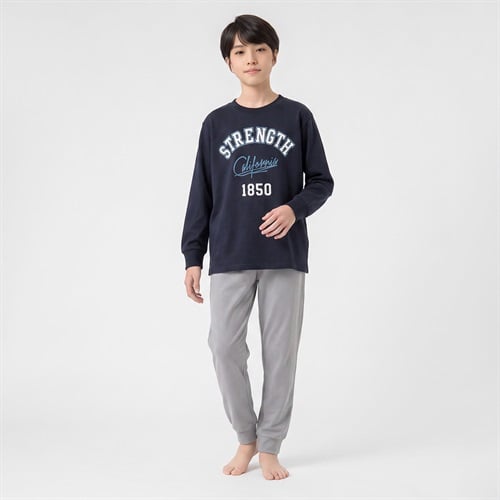 綿100％裏起毛パジャマ 男の子 140cm-160cm