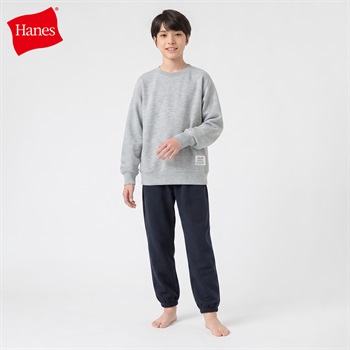Hanes(ヘインズ) ダンボールルームウェア ハンカチ付き キッズ 男の子 140cm-160cm(ライトグレー-140cm)