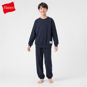 Hanes(ヘインズ) ダンボールルームウェア ハンカチ付き キッズ 男の子 140cm-160cm(ネイビー-140cm)