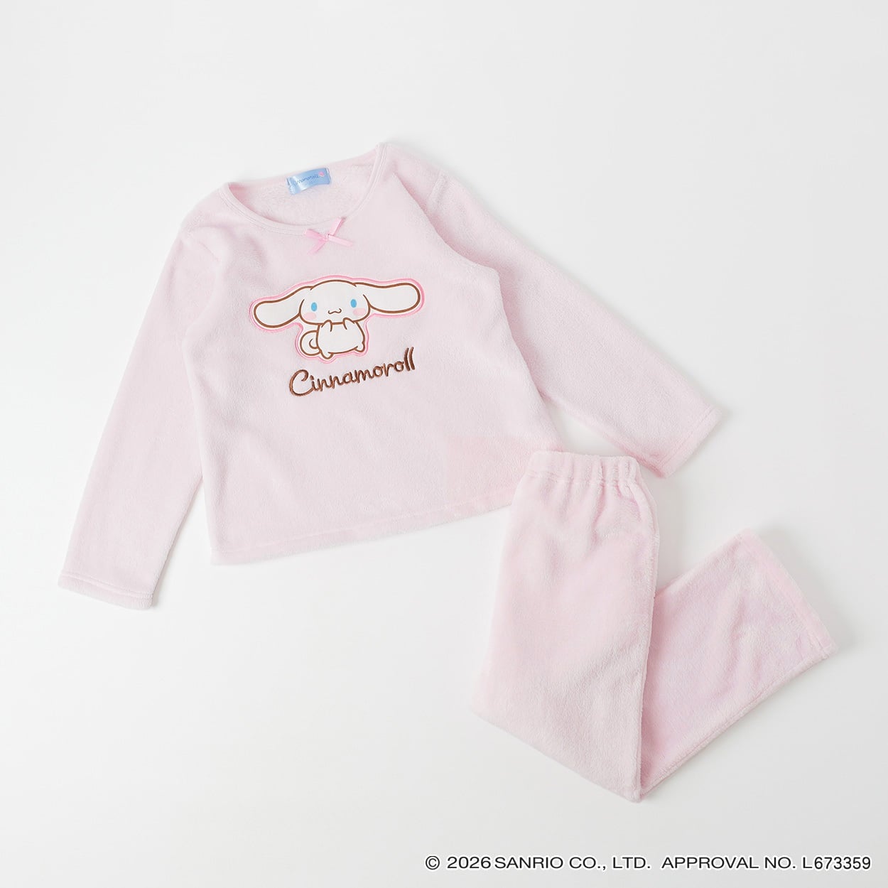 サンリオキャラクターズ フリースパジャマ キッズ 女の子 110cm-130cm(ピンク(シナモロール)-110cm)