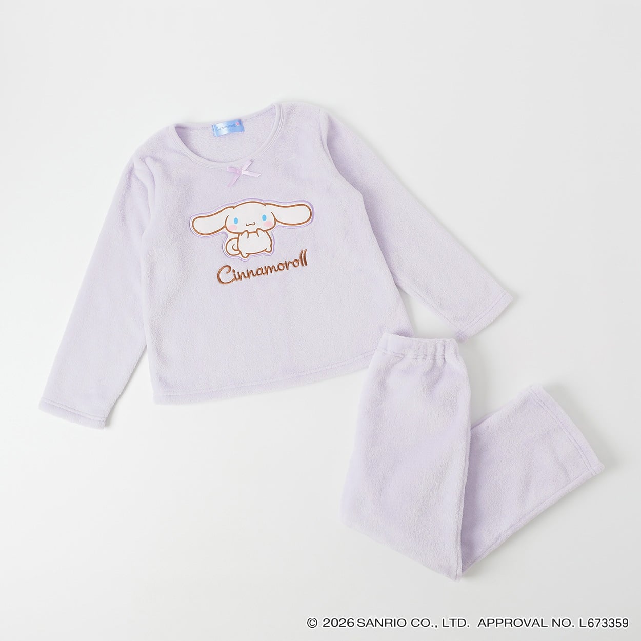 サンリオキャラクターズ フリースパジャマ キッズ 女の子 110cm-130cm(ラベンダー(シナモロール)-120cm)