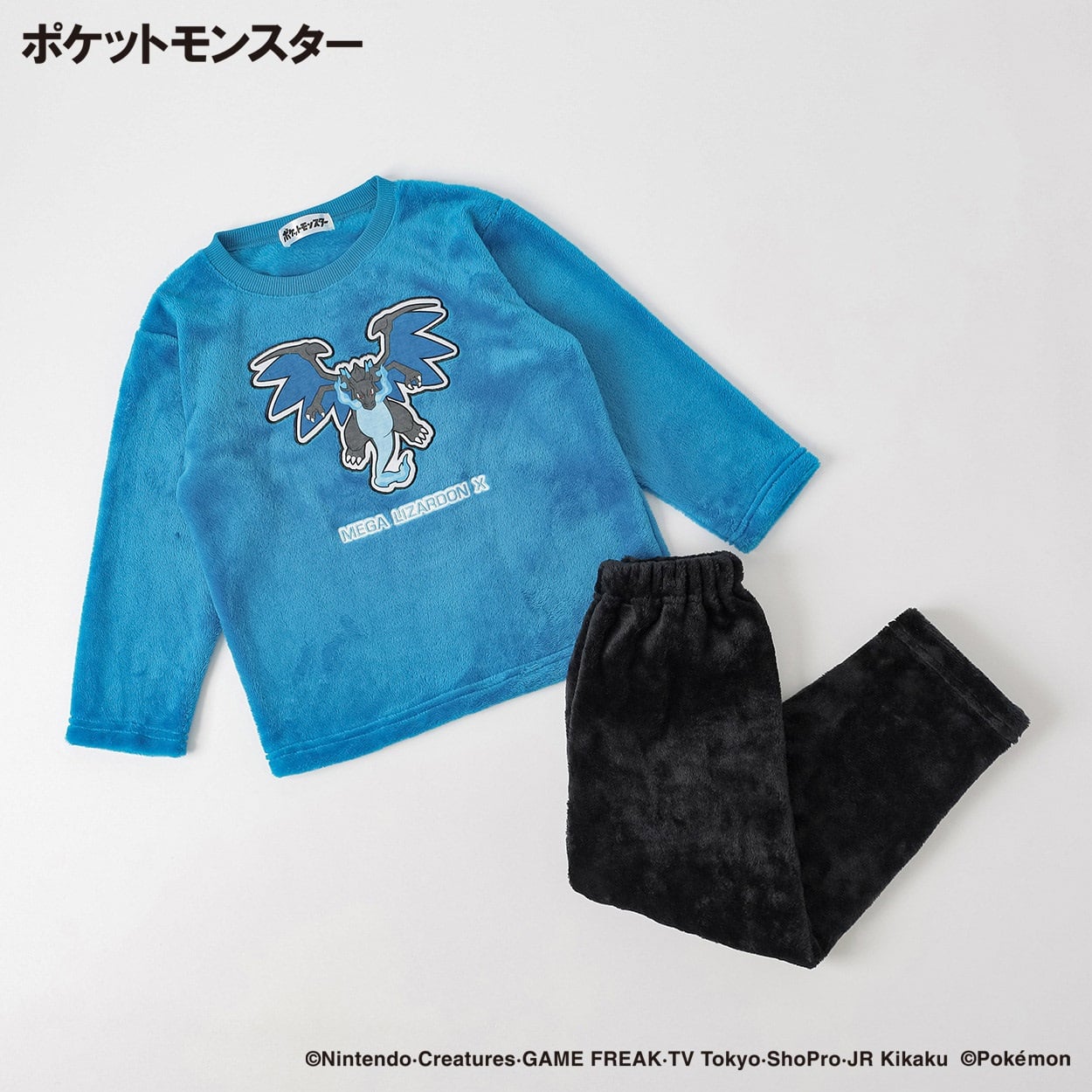 ポケットモンスター フリースパジャマ キッズ 男の子 110cm-130cm(ブルー-130cm)