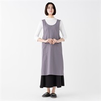エプロン フリークロス 綿ワッシャー無地 レディス(ウスクロ-MｰL)