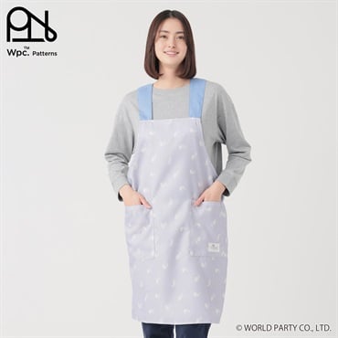 Wpc. Patterns エプロン 撥水加工 フリークロス レディス(ウスムラサキ-MｰL)