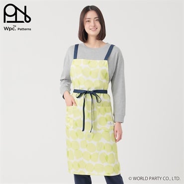 Wpc. Patterns エプロン 撥水加工 前結び レディス(ウスミドリ-MｰL)