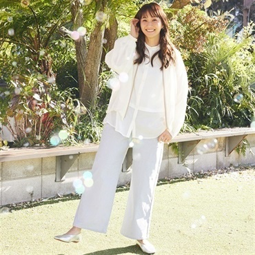 【ポイント20倍対象商品】藤本美貴さん着用 ひんやりレギュラーワイドパンツ レディス ESSEME(エシーム)(ウスクロ-S)