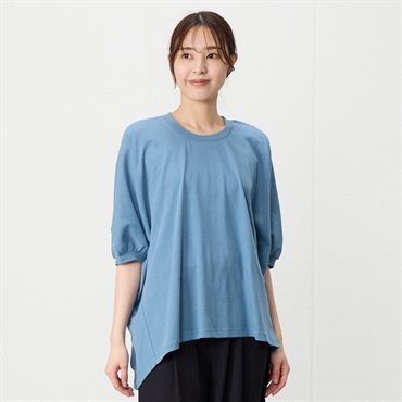 【ポイント20倍対象商品】MUDA ZERO ドルマンTシャツ レディス ESSEME(エシーム)(アオ-M)