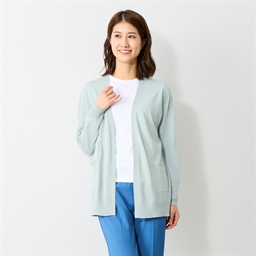 【ポイント20倍対象商品】UVカットミドル丈ベーシックトッパー レディス ESSEME(エシーム)(ウスミドリ-XL)